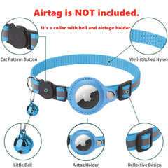 Neox TrackGuard™ – Reflective AirTag Case Collar for Cats & Dogs