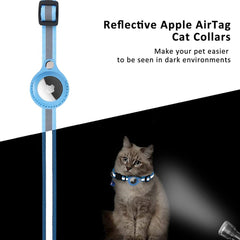 Neox TrackGuard™ – Reflective AirTag Case Collar for Cats & Dogs