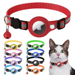 Neox TrackGuard™ – Reflective AirTag Case Collar for Cats & Dogs